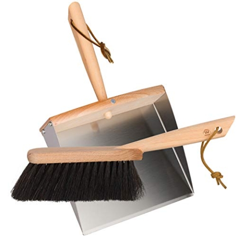 Redecker 110022 Kehrschaufel/Handfeger-Set mit Magnet