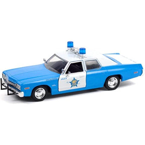 Greenlight Dodge Monaco Chicago Police Department CPD 1974 blau weiß Modellauto 1:24 Collectibles