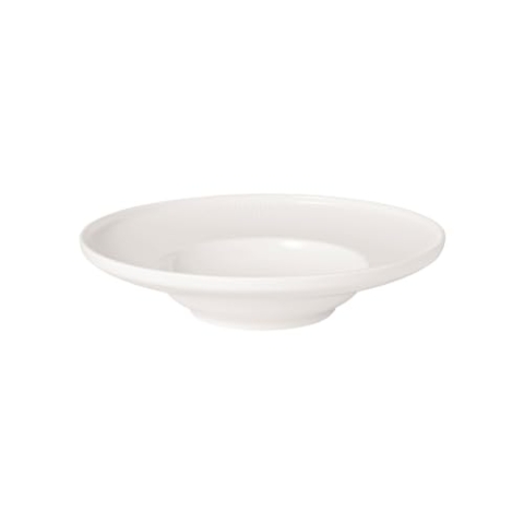 Villeroy & Boch - Afina Pastateller aus Premium Porzellan, ø 25 cm, tiefer Teller für Nudeln Salate & Suppen, Made in Germany, spülmaschinenfest und mikrowellensicher, stapelbar, weiß, 6er Set