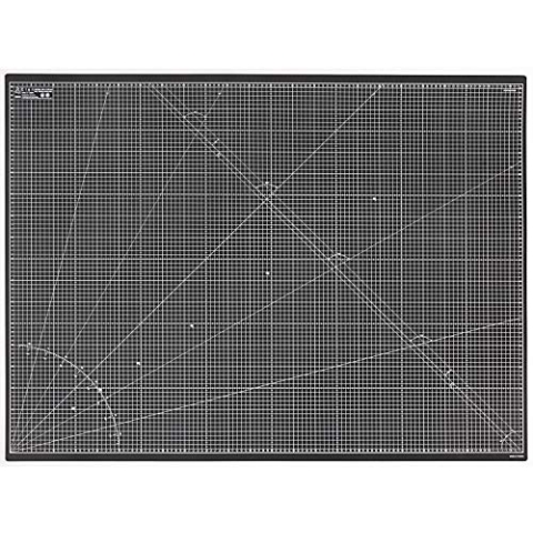 Elan Schneidematte A0 Schwarz, 5-lagige Schneidematte 90x120 Selbstheilend, Bastelunterlage Schnittfest A0, Cutting Mat 90x120, Large Craft Mat