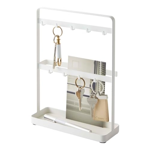 Yamazaki Smart Accessoireaufbewahrung, Stahl, Weiß, One Size