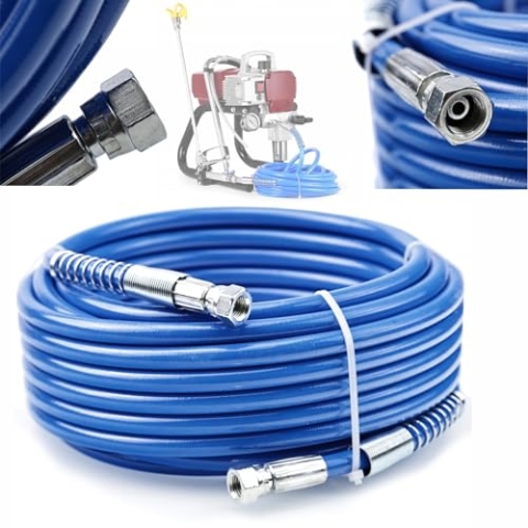 Farbspritzschlauch 15m – TPU-beschichtet | 1/4" Anschluss | 228 bar | Flexibel & langlebig | Für Airless-Spritzgeräte von Wagner & Graco