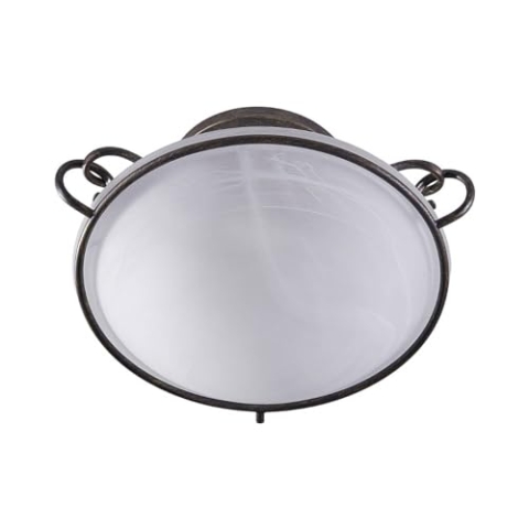 Lindby Deckenlampe Rando (Landhaus, Vintage Rustikal) in Alu aus Metall (3 flammig E27) - Deckenleuchte Lampe Wohnzimmerleuchte