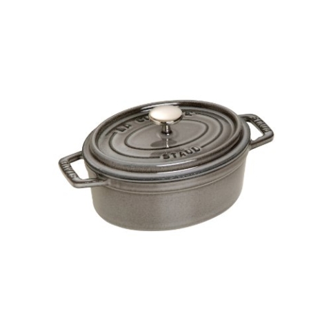 Cocotte, oval Graphitgrau 15 cm