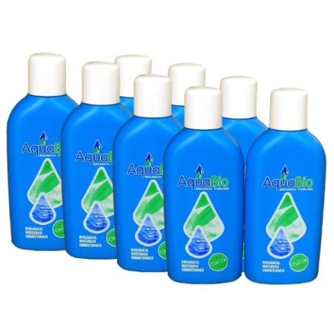 8X Aqua Bio Superkonzentrat natürlicher Wasserbett Conditioner - Wasserbettkonditionierer ohne Chemie gegen Umkippen, Luft und Gerüche im Wasserbett