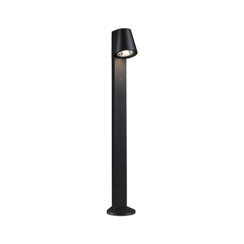 Paulmann 94863 LED Pollerleuchte Caissa Bewegungsmelder mit Hochfrequenz-Sensor IP44 793mm 3000K 9W 700lm 230V 65° Anthrazit Außenleuchte