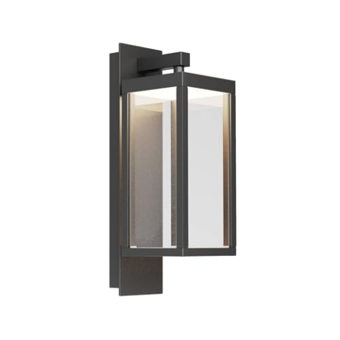 Lucande LED Wandleuchte außen (Laterne) Ferdinand (spritzwassergeschützt (Modern) in Alu aus Aluminium (1 flammig,) - Außenwandleuchten Wandlampe Led Außenlampe Outdoor für