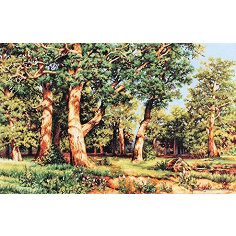 Luca-S Eichenwald. Schischkin. Kreuzstichset, Baumwolle, Mehrfarbig, 71x45cm
