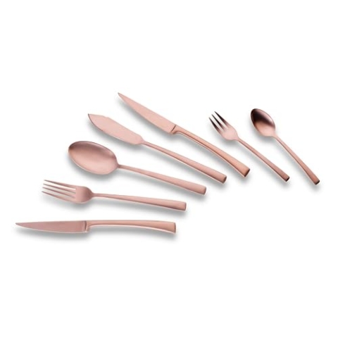 ECHTWERK Tafelbesteck Avelino, Bronze Edition, 42-teilig, Essbesteck für bis zu 6 Personen, Edelstahl 18/10, mattiert, Hochwertiges Besteck Set, für festliche Tafeln, inkl. Aufbewahrungs-Kassette