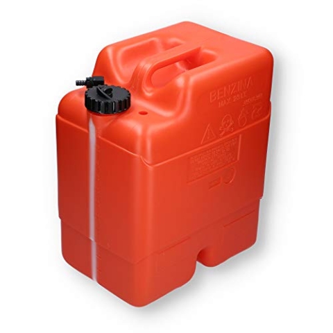 Boote & Yachten Kantschuster Kraftstofftank 23 Liter Orange HDPE