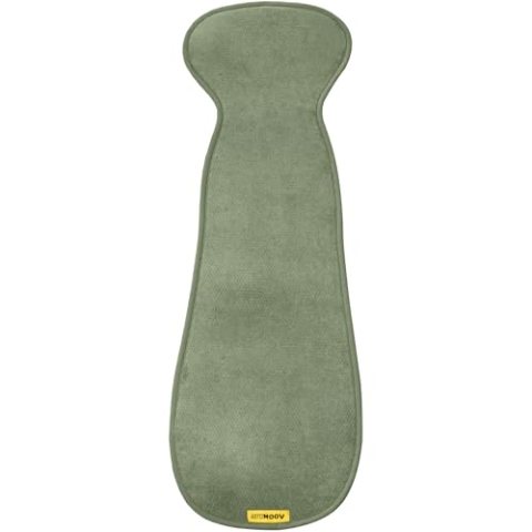 Aeromoov - Baby Sitzauflage Air Layer - Einlage Für Autositz oder Kinderwagen - Gruppe 2/3 - Antischwitz Sommerbezug - Bio-Baumwolle - Green Moss