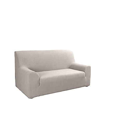 Tural Elastischer Sofabezug Valeta. Sofaüberwurf, Beige, 3 Sitzer (180-230cm)