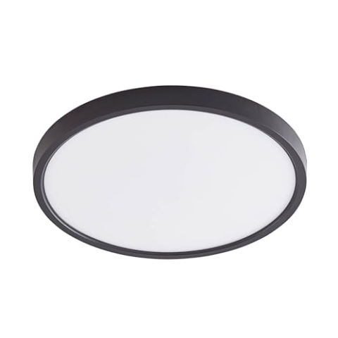Lindby LED Smart Home Deckenlampe Pravin dimmbar (Modern) in Schwarz (1 flammig,) - Deckenleuchte Lampe Wohnzimmerleuchte