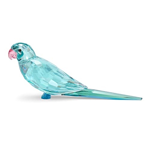 Swarovski Jungle Beats Blausittich Paco Figur aus Kristallen Mehrfarbig, Größe: 3,7cm x 2,2cm x 8,7cm, 5574519