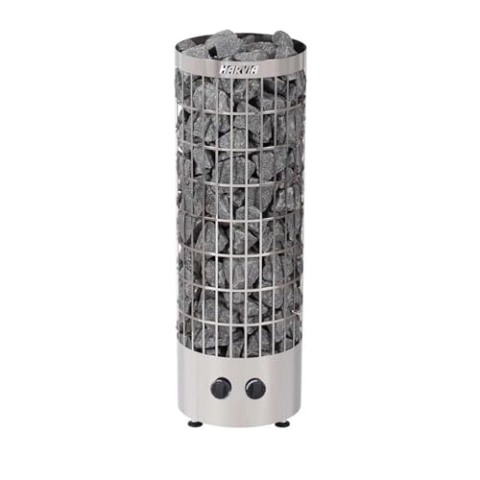 Harvia Cilindro Saunaofen-PC90 9,0 integrierten Steuergerät, Farbe: Edelstahl, 9 kW