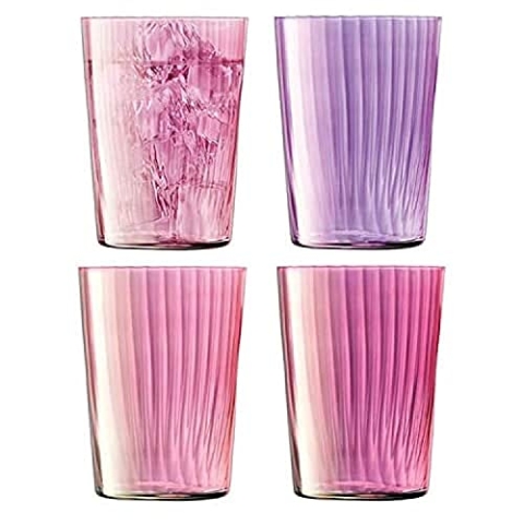LSA Gems Farbige Gläser, Rosa, 560ml, 4