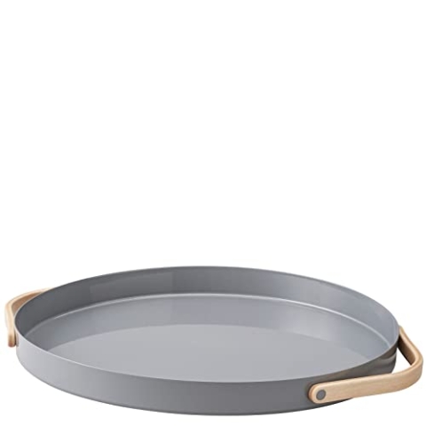 Stelton Emma Serviertablett, Grau, 37 x 6 x 36.5 cm