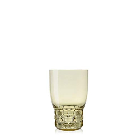 Kartell Jellies Family Tellern, tischtts, Gläsern, Schüsseln und Karaffen, Plastik, grün, 8.5 x 13 cm, 4-Einheiten