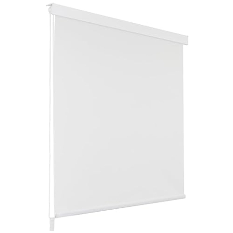 vidaXL Duschrollo 160x240cm Weiß Duschvorhang Dusche Rollo Badewannenvorhang