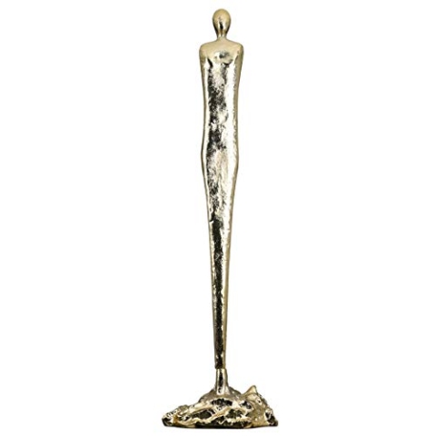 Casablanca modernes Design GILDE Deko Skulptur Figur Female - Frau - Woman - champagnerfarben - auf Base - Höhe 66 cm