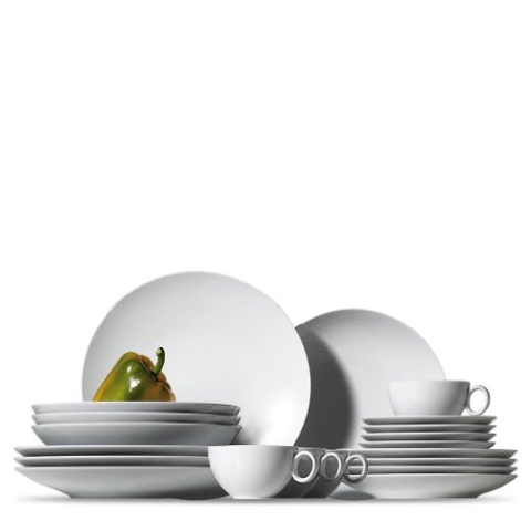 Thomas 18844 Loft Set No 2, Geschirr, Porzellan, Weiss, Spuelmaschinenfest, 16-tlg.