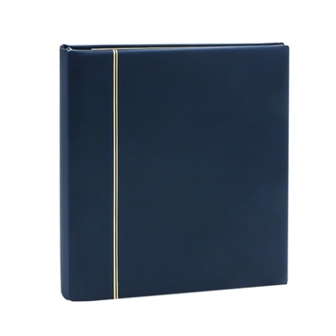 SAFE 805 Ringbinder Favorit Kunstleder 'Skai' blau I mit 14 Ringen I 2 Blattwendern I 2 Karton-Vorsatzblättern | ohne Schutzkassette I 315 x 305 x 50 mm