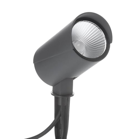 Lucande LED Außenleuchte 'Anton' (Modern) in Alu aus Aluminium (1 flammig,) - Erdspießleuchte außen