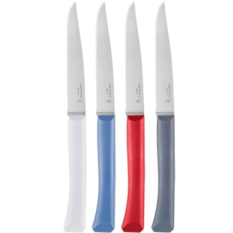 Opinel Tafelmesser-Set Bon Appetit+, 4 Farben, Blau, M