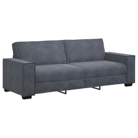 vidaXL 3-Sitzer-Sofa Dunkelgrau 180 cm Samt, Sofa, Sofa 3-Sitzer, Sofa Samt, Couch, Dreisitzer-Sofa, 3-Sitzer-Sofa Samt, Dreisitzer-Sofa Samt