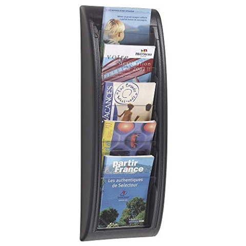 Paperflow Wand- Prospekthalter Quick Blick, A5, schwarz