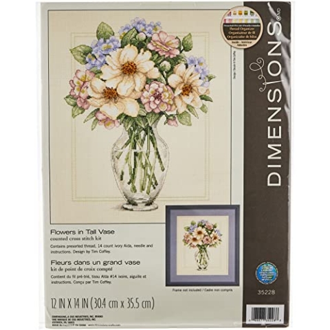 DIMENSIONS Zählmusterpackung mit Zählmuster, Weiß, Rosa, Grün, Violett