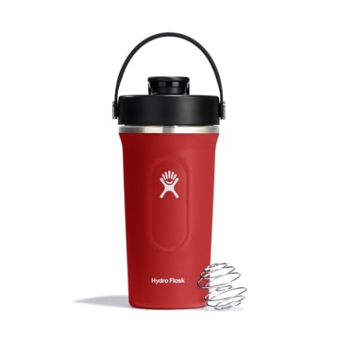 Hydro Flask - Insulated Shaker Bottle - 709 ml (24 oz) isolierte Shaker-Flasche für Proteinshakes, Nahrungsergänzungen und mehr - Goji