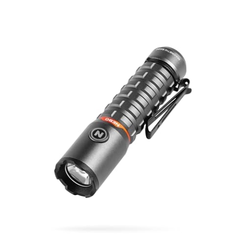 NEBO Torchy 2K Taschenlampe & Arbeitsleuchte - USB-C Wiederaufladbare Camping- & Arbeitstaschenlampe mit 5 Lichtmodi - Bis zu 30 Stunden Betriebsdauer - Abnehmbarer Taschenclip - Wasserfest