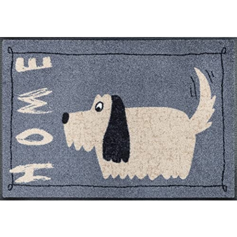 wash+dry Fußmatte, Doggy Home 50x75 cm, innen und außen, waschbar, Bunt