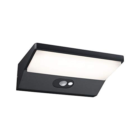 Paulmann 94333 LED Außenleuchte Außenwandleuchte IP44 Warmweiß incl. 1x7,4 Watt Außenbeleuchtung Dunkelgrau Außenlampe Aluminium Gartenlampe 3000 K
