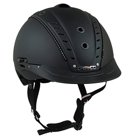 Casco Reithelm VG1 Mistrall-2, schwarz matt, S/M (55-57 cm)