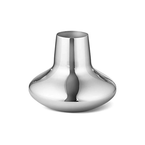 Georg Jensen HK Vase, Edelstahl, Silber, 27 x 27 x 22,2 cm