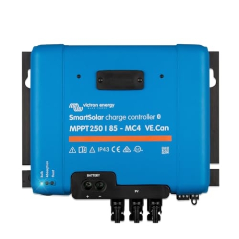 Victron Energy SmartSolar MPPT MC4 kompatibel, VE.Can Laderegler (Bluetooth) - Solar Laderegler - 250V 85 Amp 12/24/36/48-Volt