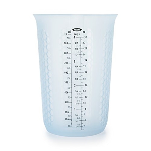 OXO Good Grips Silikonmessbecher 1 L, transparent