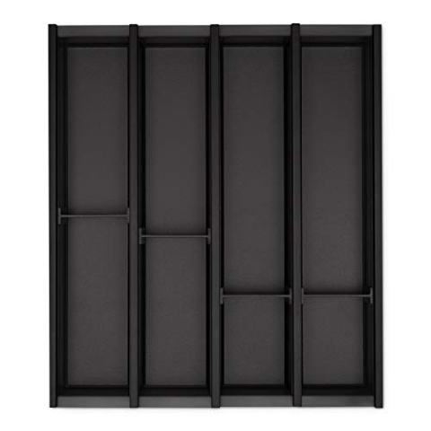 Besteckeinsatz Cuisio anthrazit für 500 mm Korpusbreite Tiefe 473 mm für Legrabox von Sotech