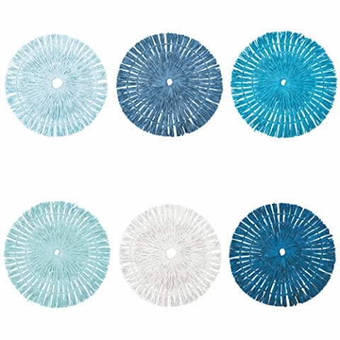 Villa d'Este Home Tivoli Nature Set 6 Tischsets Ø 38 cm aus Papier