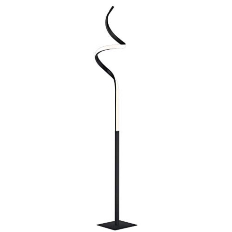 Reality Leuchten LED Stehleuchte Course R42051132, Metall Schwarz matt, inkl. 11 Watt LED, Switch Dimmer