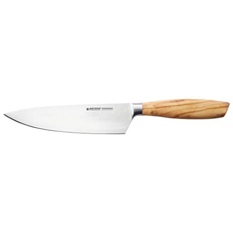 Felix SOLINGEN 972018F Size S Olive Kochmesser – 18cm Schneide aus Klingen-Stahl– Olivenholzgriff - Made in Germany