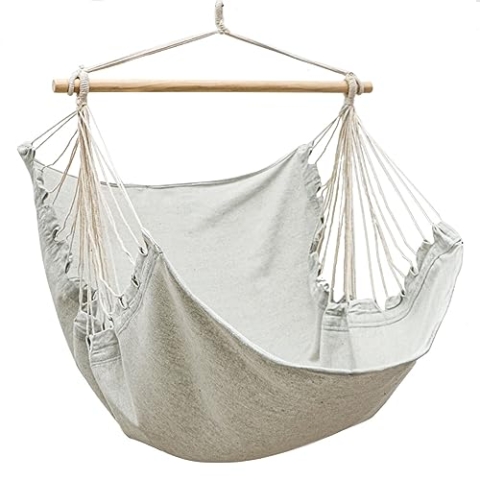 AMANKA XL Hängesessel Outdoor 155x125cm - Gartenmöbel Hängesessel - Relaxsessel Outdoor Hängesessel Indoor Hängesessel Kinder Hängeschaukel Hängesitz - Hängestuhl ohne Gestell Hängesessel Boho Style