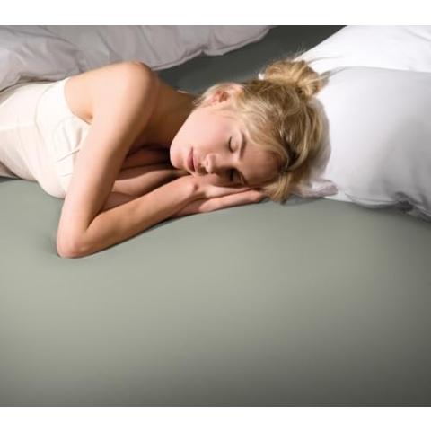 Formesse Bella-Donna Jersey Spannbettlaken graugrün, 140x200-160x220 cm