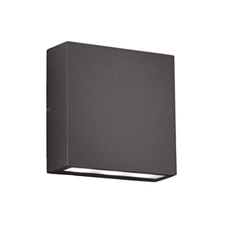 Trio Leuchten LED Außenleuchte Thames 229360242, Aluminium anthrazit, 2 x 3 Watt, Breite 14cm