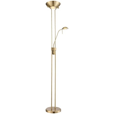 GLOBO 20,5 Watt LED Decken Fluter Lese Arm Stand Leuchte Steh Lampe Dimmer 59040