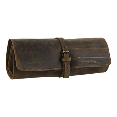 Greenburry Vintage Werkzeugrolle Leder antikbraun