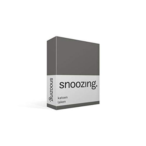 Snoozing - Baumwolle - Bettlaken - 240x260 cm - Anthrazit
