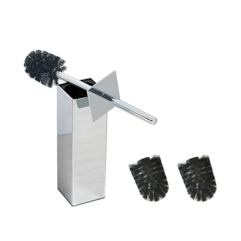 BGL Edelstahl Material Ständer Toilettenbürstenhalter für Bad und Hotel (Chrom)